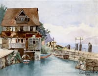 Haus Treib, with View on Mount Pilatus