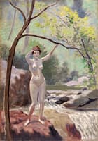 Nymph by the Brook