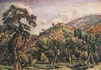 Mountain Landscape with Trees