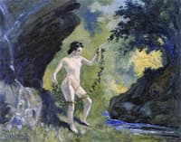 Nude with Garland