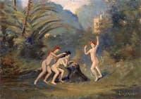 Three Playing Nymphs