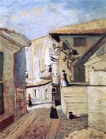 Mid-Afternoon Mediterranean Street Scene