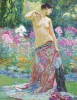 An Odalisque In Garden