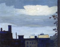 Rooftops at Moonrise