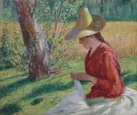Suzanne Hoschede-Monet Sewing