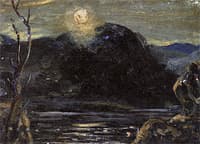 Moonlit Landscape with Figure