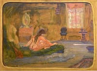 Seated Woman in Interior
