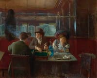 Backgammon at the Café