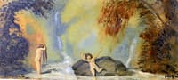 Landscape with Two Nudes and Two Waterfalls