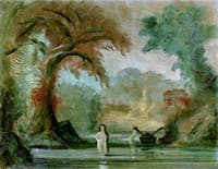 Two Nudes with Boat