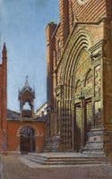 Portal of the Church of St.Anastasia in Verona