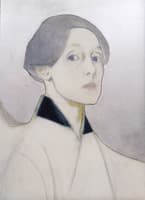 Self-Portrait with Silver Background