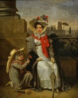 Portrait of a Lady with a Little Girl