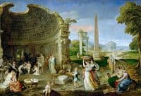 Landscape with Classical Ruins and Women Bathing