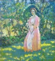 Young Women in Garden