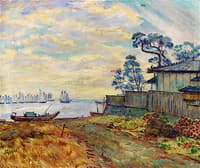 Sailboats along the Japanese Coast