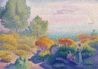 Two Women by the Mediterrean Shore