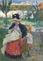 Young Woman Sewing