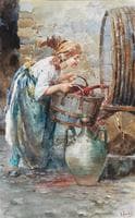 Young Girl getting Wine