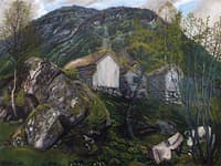 Spring Atmosphere of an Old Cotter's Farm