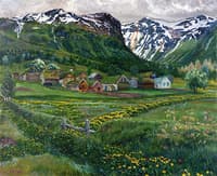 A June Night and Old Jølster Farm