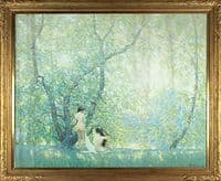 Ladies Bathing by the Lake