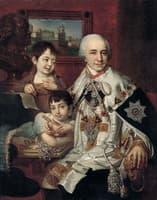 Portrait of Count Grigory Koshelev with Children