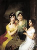 Portrait of Countess Anna Bezborodko with Her Daughters