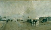 Smoke of the Paris Railroad