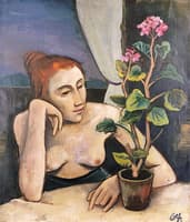Girl with Geranium