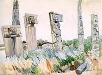 Skedans Poles, Queen Charlotte Islands