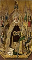 St. Dominic Enthroned with the Seven Cardinal Virtues