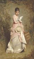 Young Girl with Dove