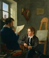 Hermann Kauffmann and Georg Haeselich (1806-94) in Kauffmanns Munich Studio