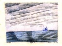 Seascape with Cloudy Sky