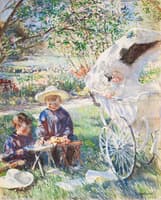 Children in the Flower Garden