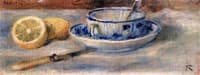 Lemon and Blue Cup - fragment