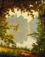 Looking out onto a Lake on a Summer Day