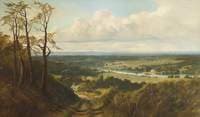 View of Runnymede from Cooper's Hill with a Distant View of Windsor Castle