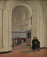 The Interior of St Bendt's Church at Ringsted