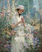 Woman with Flower Basket