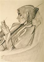 Woman Knitting