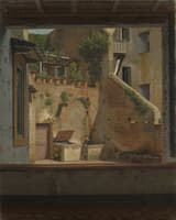 A Courtyard in Rome (copy after Eckersberg)