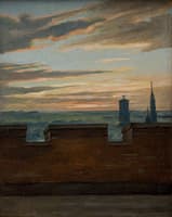 View over Copenhagen at Sunset