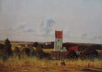 Vester Egede Church with Gisselfeld Convent in the Background