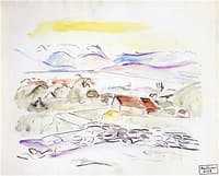 Landscape in the Alpine Foothills
