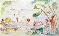Summer Scene at the Water
