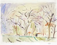 Village Garden in Springtime