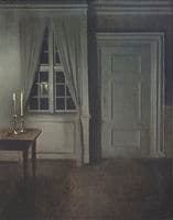 Interior with Two Candles