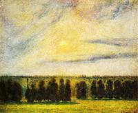 Sunset at Eragny